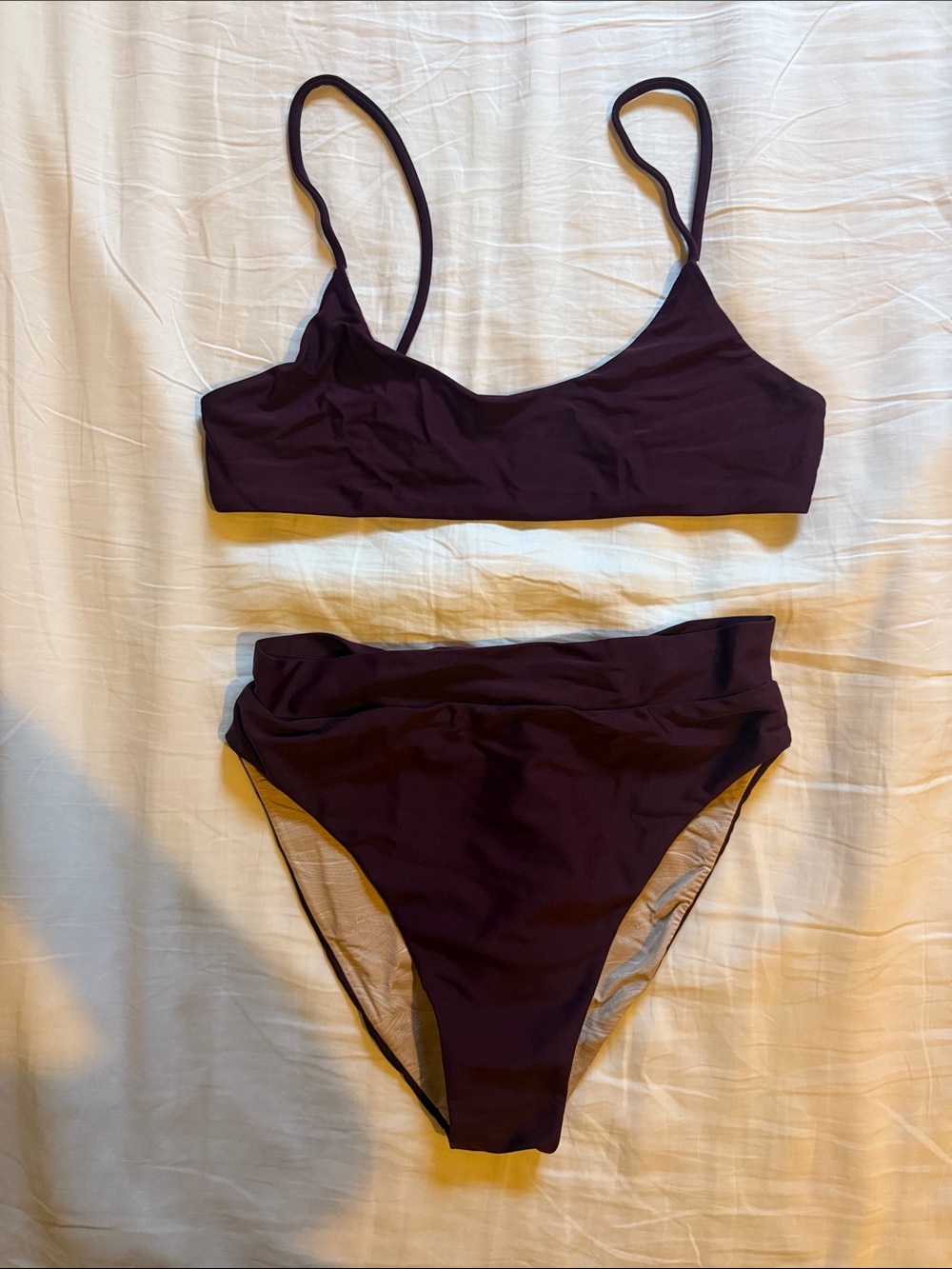 Deep Plum Two-Piece Bikini Set